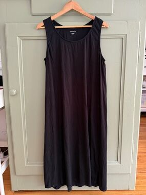 Eileen Fisher Black Sleeveless Maxi Dress